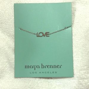 Maya Brenner “LOVE” silver bracelet